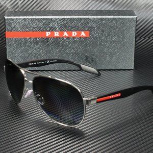 Prada Steel Polarized 62mm Men's Sunglasses